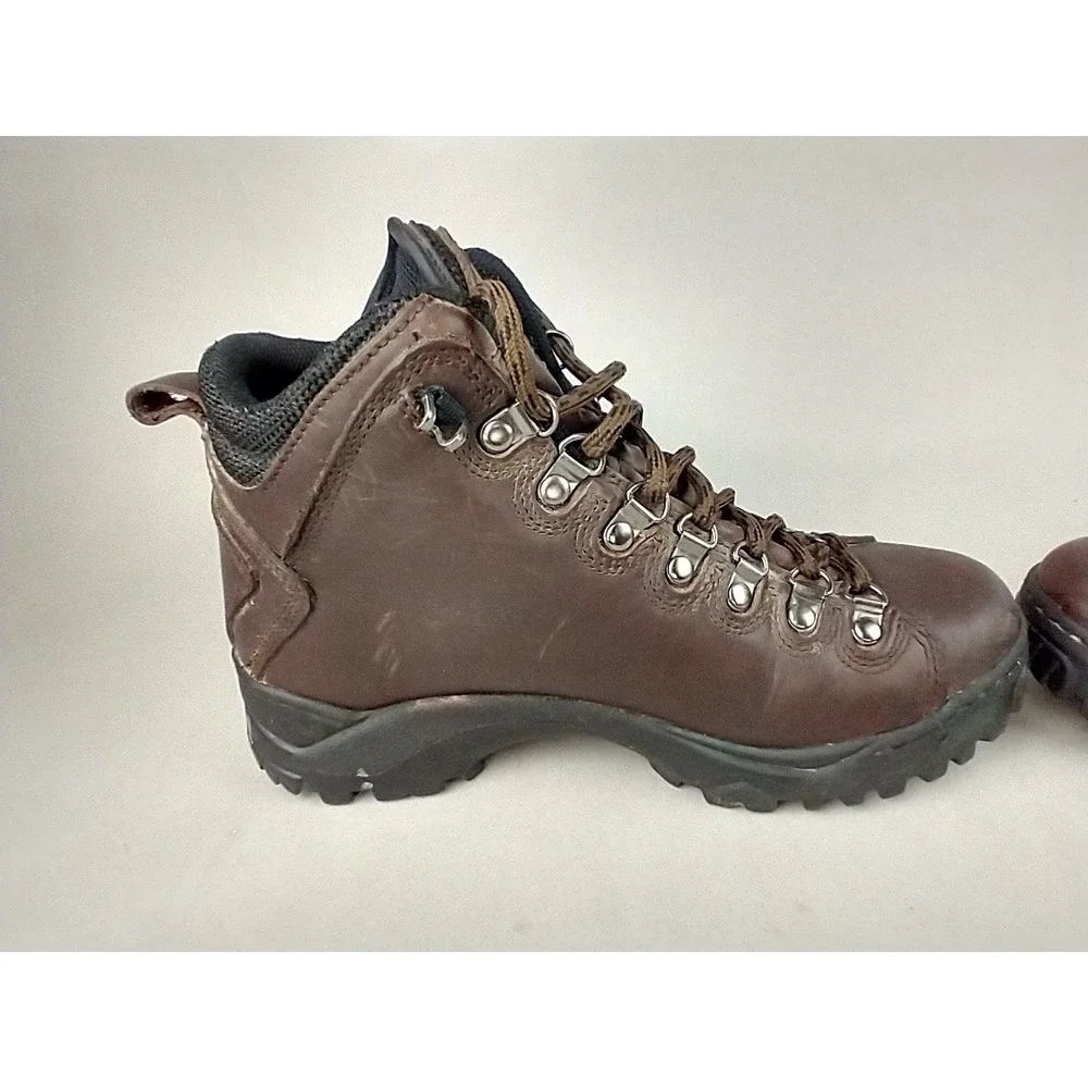 LaCrosse‎ Brown Lace Up Leather Hiking Boots Men's US 7.5 W Wide Chunky Chukka